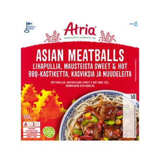 Atria Asian meatballs with noodles 350g