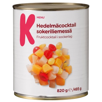 K-Menu hedelmäcocktail sokeriliemessä 820g/485g