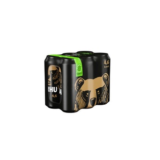 6-pack Karhu Lager olut 4,6% tölkki 0,5 L