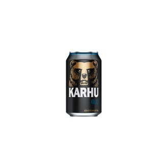 Karhu Alkoholiton Lager olut 0,0% tölkki 0,33 L