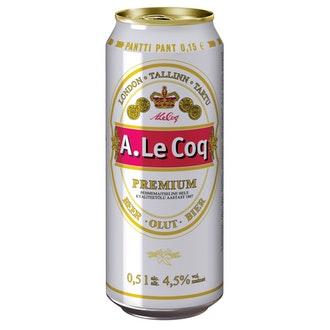A. Le Coq Premium 4,5% olut 0,5 l tlk