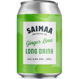 Saimaa Long Drink Ginger Lime 5,0% 0,33l tölkki