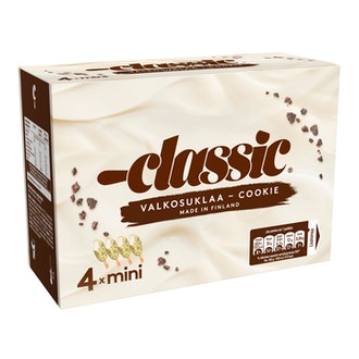 Classic jäätelö 4x41g valkosuklaa- cooki