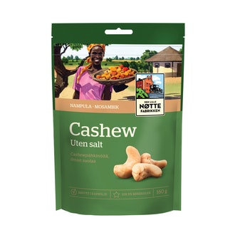 Den Lille Nöttefabrikken cashewpähkinä 160g