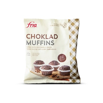 Fria Chokladmuffins 240g/4kpl Suklaamuffini gluteeniton pakaste