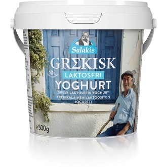 Salakis kreikkalainen jogurtti 10% 500g laktoositon
