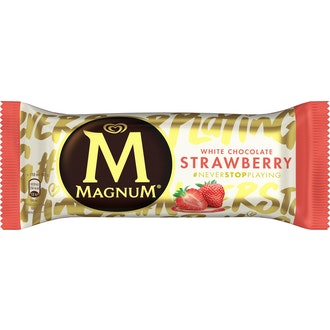 Magnum White Chocolate & Strawberry Jäätelö 110ml/90g