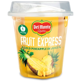 Del Monte Fruit Express Gold Ananaspaloja mehussa 227g/132g