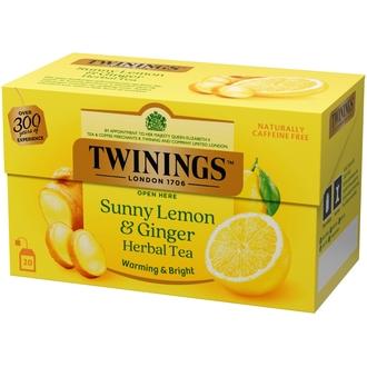 Twinings Sunny Lemon & Ginger yrttitee 20x1,5g