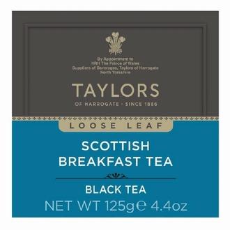 Taylors of Harrogate 125g Scottish breakfast loose tea musta irtotee