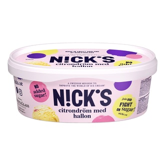 NICK’S Nick\'s 850ml Sitruuna-vadelmajäätelö