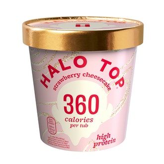 Halo Top jäätelö 473ml Strawberry Cheesecake