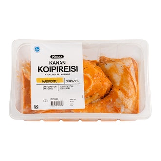 Pirkka kanan koipireisi marinoitu 3kpl/n1,2kg