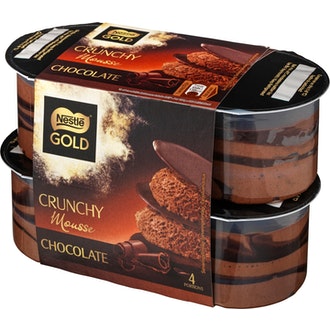 Nestle Gold crunchy chocolate mousse 4x57g