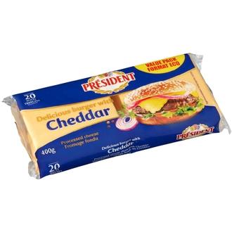 President  Sulatejuustoviipaleet cheddar 400g