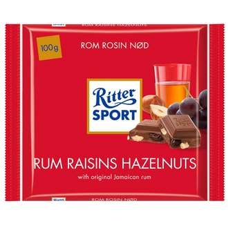 Ritter Sport 100g Rum Raisins Hazelnuts suklaa