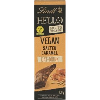 Lindt HELLO Vegan Salted Caramel kaakaotuote, vegaaninen suklaalevy 100g