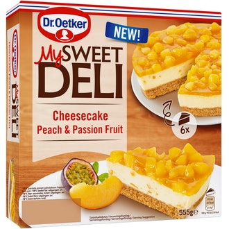 DR.OETKER Dr. Oetker My Sweet Deli peach passionfruit cheesecake 555g pakaste