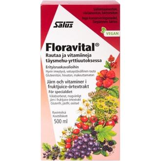 Salus Floravital Rautaa Ja Vitamiineja Täysmehu-Yrttiuutoksessa 500Ml