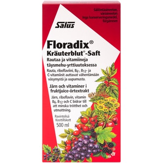 Salus floradix rautapitoinen vitamiinimehuvalmiste 500ml