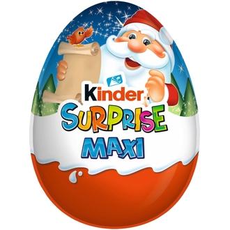 Kinder Maxi Surprise maitosuklaahahmo maitoisalla sisäpinnalla. sisältää lelun 100g Joulu