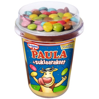 Dr. Oetker PAULA Vanilja-Suklaa vanukas +suklaarakeet 125g