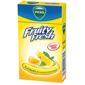 Vicks Fruity Fresh Lemon & Menthol sokeriton kurkkupastilli  40g