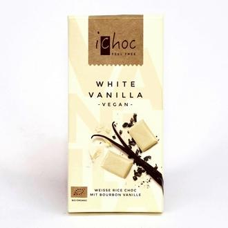 Ichoc Luomu Valkosuklaa Vanilja 80G