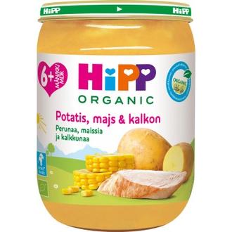 HIPP perunaa, maissia & kalkkunaa 190g 6kk luomu