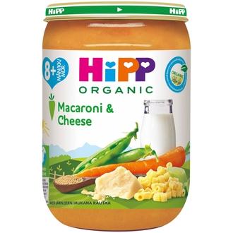 Hipp 220G Luomu Veggie Macaroni & Cheese; Kasviksia, Pastaa & Juustoa 8Kk