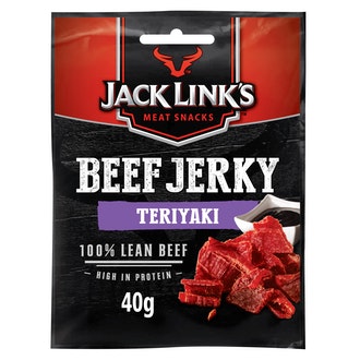 Jack Link\'s Beef Jerky Teriayki maustettuja ja kuivattuja naudanlihasuikaleita 40g