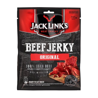 70g Jack Link\'s Beef Jerky Original, maustettuja ja kuivattuja naudanlihasuikaleita
