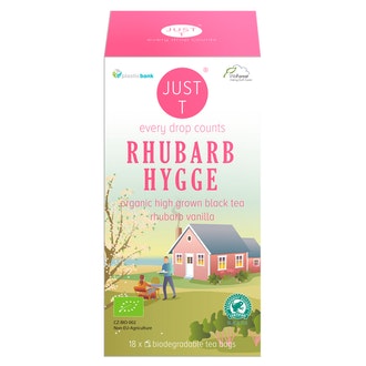 Just T 18x1,75g Rhubarb hygge Musta tee raparperi-vanilja luomu