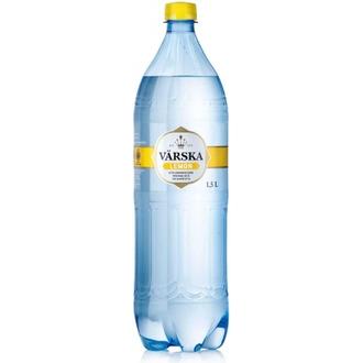 Värska Lemon, sitruunanmakuinen mineraalivesi, hiilihapollinen 1,5L PET