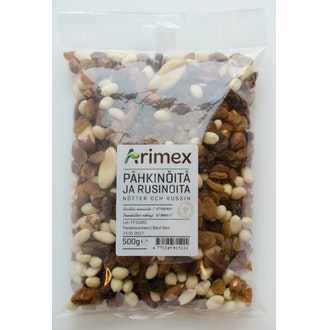 Arimex 500G Pähkinöitä Ja Rusinoita