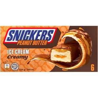 Snickers Creamy 6-pack jäätelöpatukat 249ml (6 x 39 g)