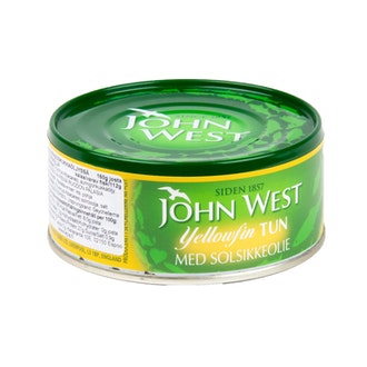 John West Yellowfin tonnikalaviipaleita auringonkukkaöljyssä 160g/112g
