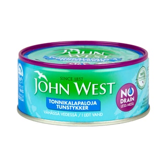 JOHNWEST John West meheviä valutettuja tonnikalapaloja vähässä vedessä 120g