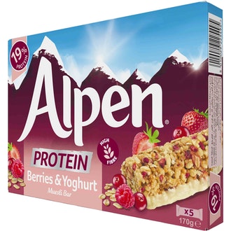 Alpen protein myslipatukka 5x34g berries yoghurt