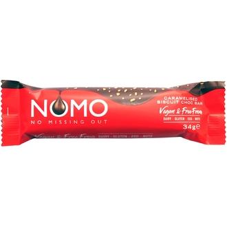 NOMO Kaakaomakeinen karamellisoidulla keksillä 34g