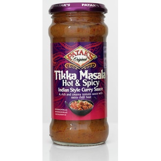 Patak\'s Tikka Masala hot&spicy intialaistyylinen currykastike tulinen 350g