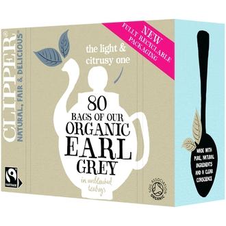 Clipper Luomu Earl grey musta tee 80ps/200g Reilu kauppa
