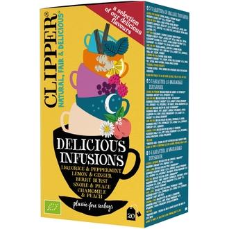 Clipper Luomu Delicious Infusions Yrttihaudukelajitelma 20ps / 38g