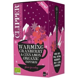 Clipper Luomu Warming Yrttihauduke, karpalo & kaneli 20ps / 40g