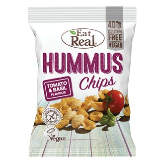 Eat Real Hummus Chips tomaatti & basilika 135g