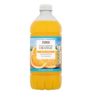 Tesco Dble Strg Orange Nas Squash 750Ml