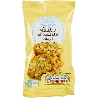 Tesco 100G White Chocolate Chips Valkosuklaapaloja Leivontaan