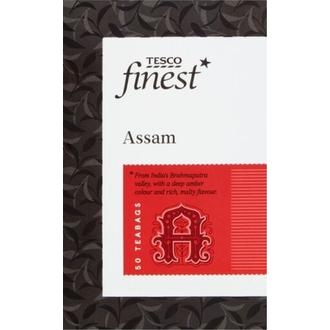 Tesco Finest 125 G Musta Assam-Tee, 50 Teepussia