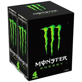 4-pack Monster Energy energiajuoma tölkki 0,5 L