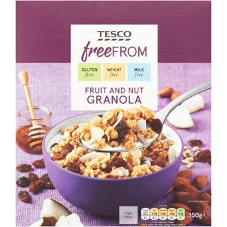 Tesco Free From 350G Hedelmä-Pähkinägranola